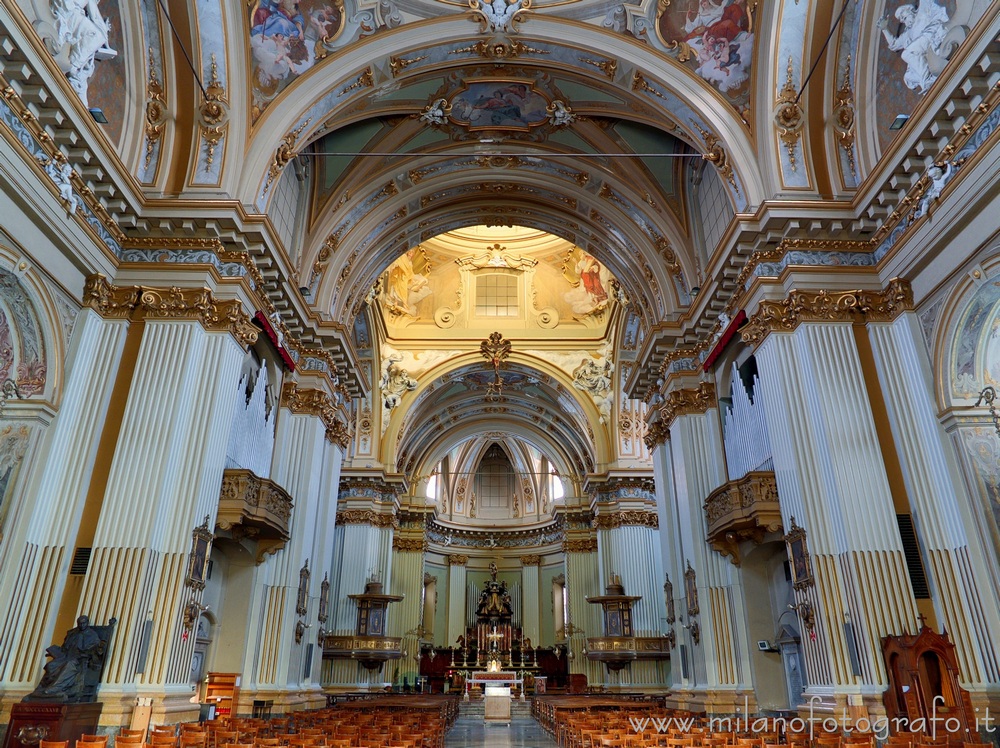 Desio (Milan, Italy) - Interior of the Basilica of the Saints Siro and Materno